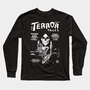 Terror Tales Vintage Horror Stories Magazine Cover Long Sleeve T-Shirt